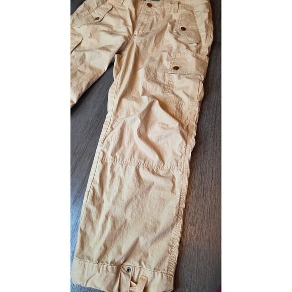 Lauren Ralph Lauren Women's Khaki Cargo Capris Size 8 Adjustable Hem - Picture 5 of 7